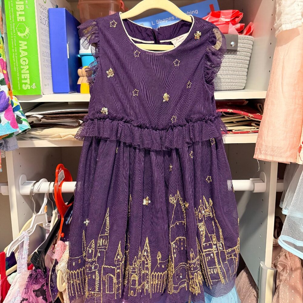 Boden Girl's Mini Boden Harry Potter Enchanted Hogwarts Tulle Dress